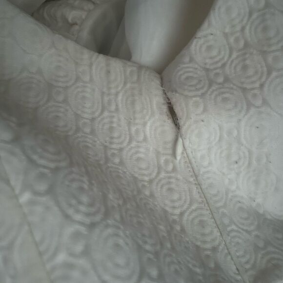 Just Taylor | Women’s Ruffle Neck Sheath Mini Dress size 8 In Winter White - Picture 5 of 5